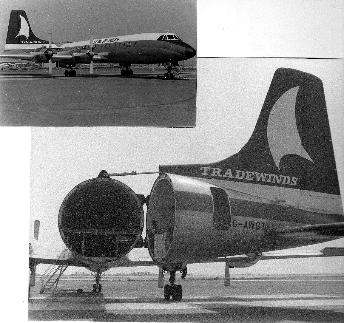 G-AWGT, Canadair CL-44D-4, Transglobe Airways